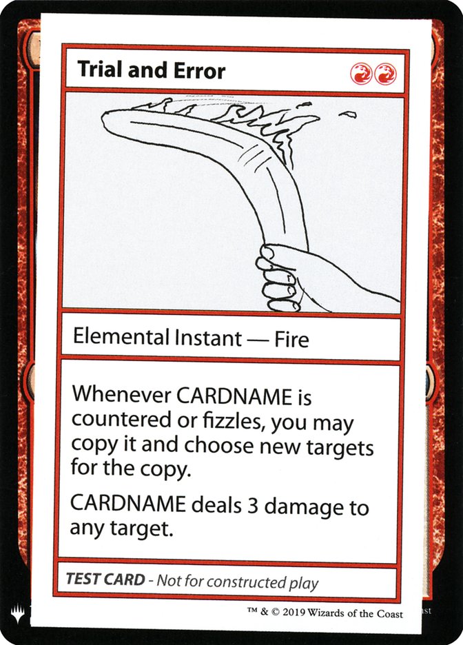 Trial and Error [Mystery Booster Playtest Cards] | Mega City Incorporated