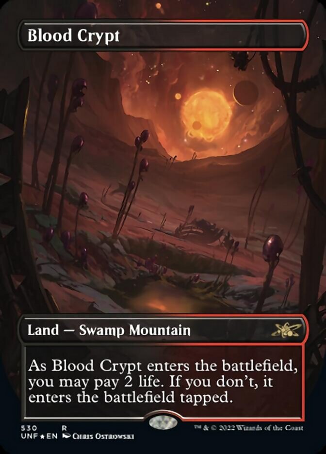 Blood Crypt (Borderless) (Galaxy Foil) [Unfinity] | Mega City Incorporated