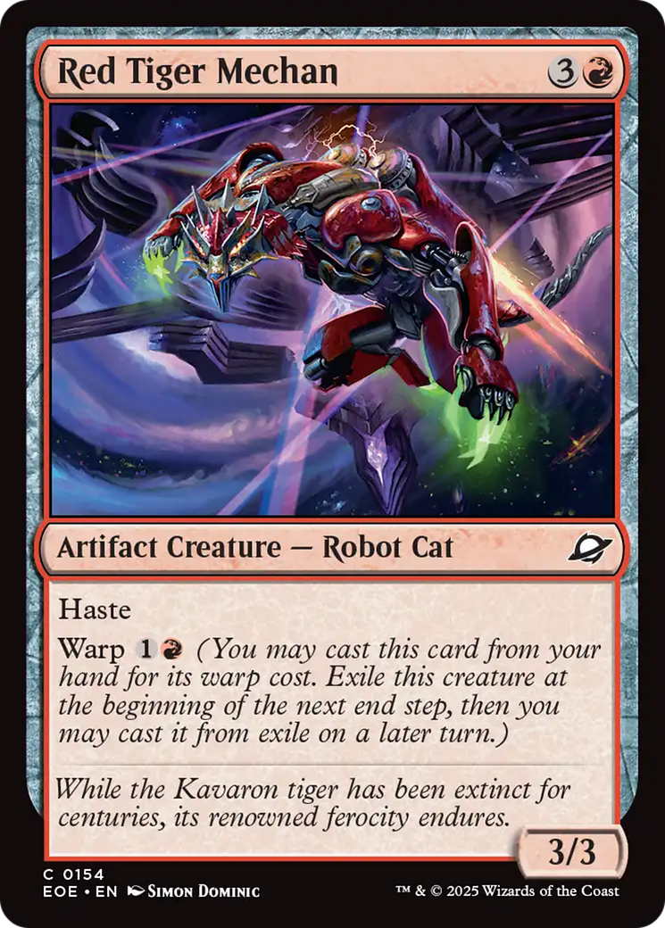 Red Tiger Mechan [Edge of Eternities] | Mega City Incorporated