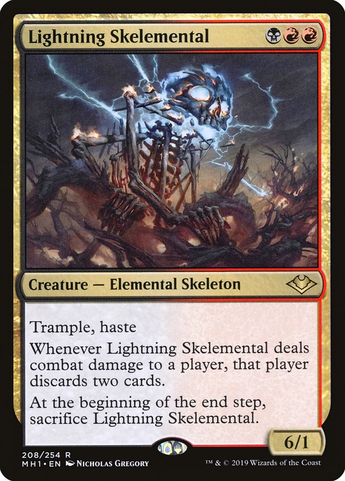 Lightning Skelemental [Modern Horizons] | Mega City Incorporated