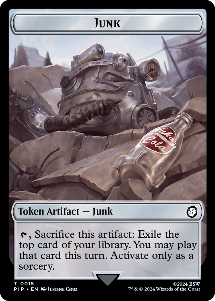 Copy // Junk Double-Sided Token [Fallout Tokens] | Mega City Incorporated