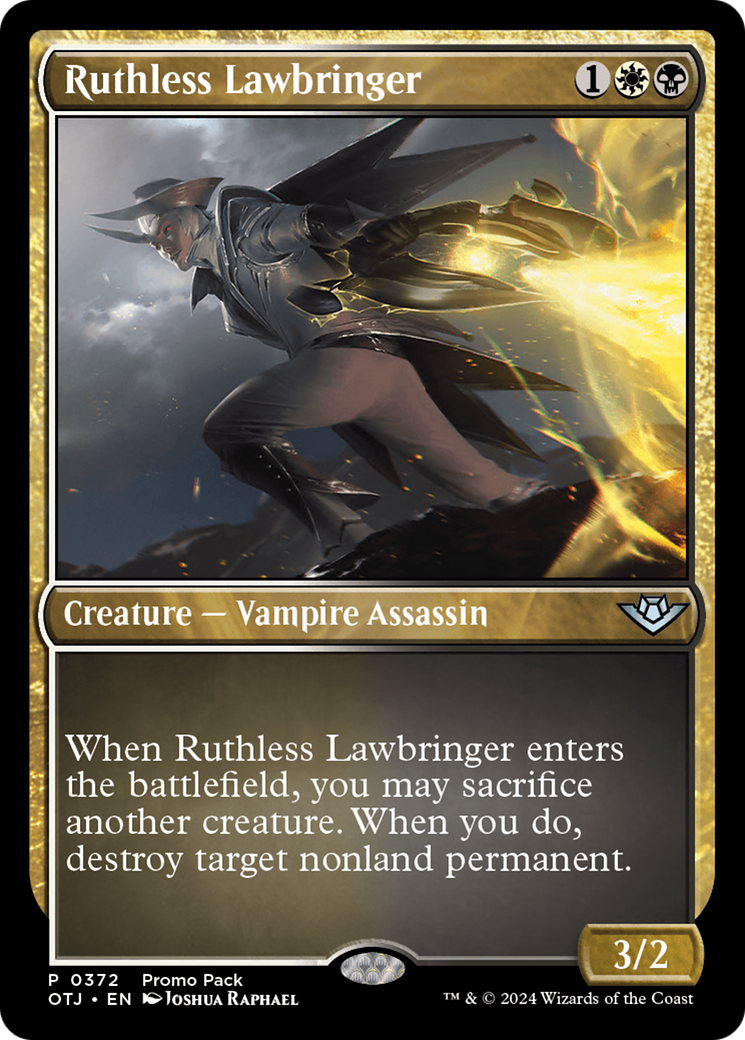 Ruthless Lawbringer (Promo Pack) [Outlaws of Thunder Junction Promos] | Mega City Incorporated