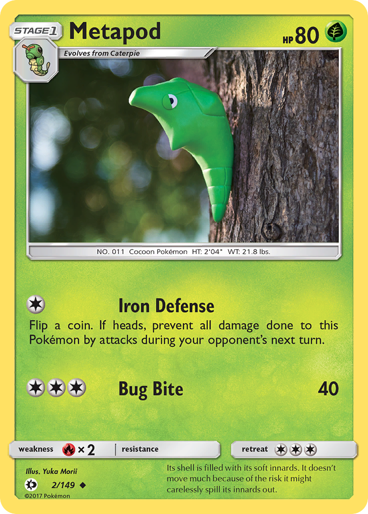 Metapod (2/149) [Sun & Moon: Base Set] | Mega City Incorporated