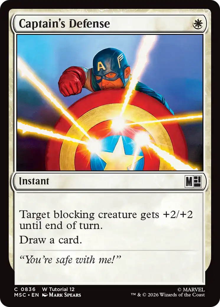 Captain's Defense (0836) [Marvel Super Heroes Commander] | Mega City Incorporated