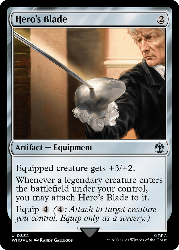 Hero's Blade (Surge Foil) [Doctor Who] | Mega City Incorporated