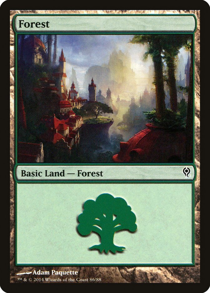 Forest (86) [Duel Decks: Jace vs. Vraska] | Mega City Incorporated