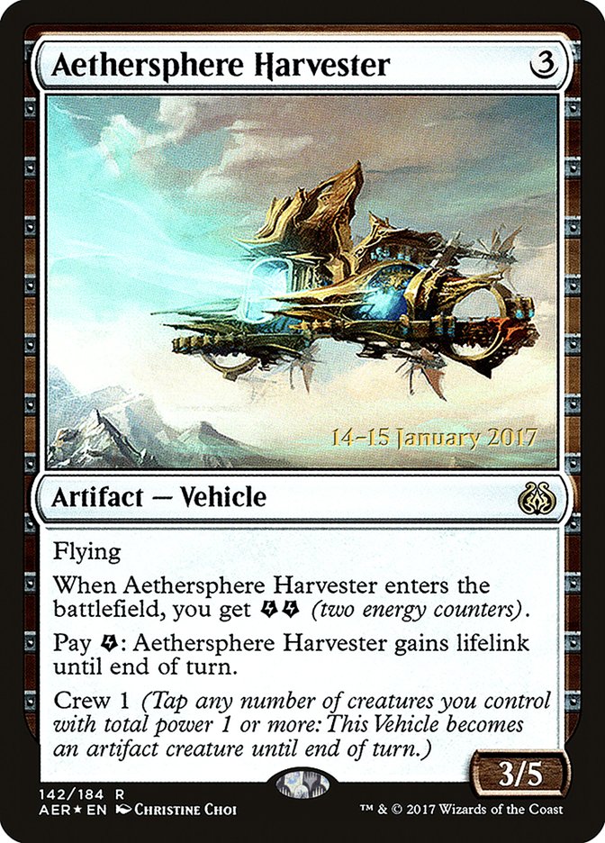 Aethersphere Harvester [Aether Revolt Prerelease Promos] | Mega City Incorporated