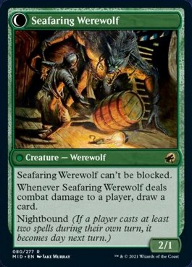 Suspicious Stowaway // Seafaring Werewolf [Innistrad: Midnight Hunt] | Mega City Incorporated
