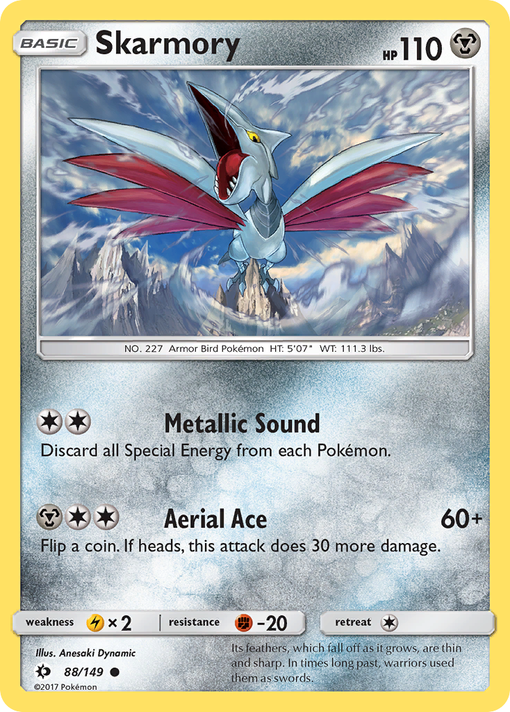 Skarmory (88/149) [Sun & Moon: Base Set] | Mega City Incorporated