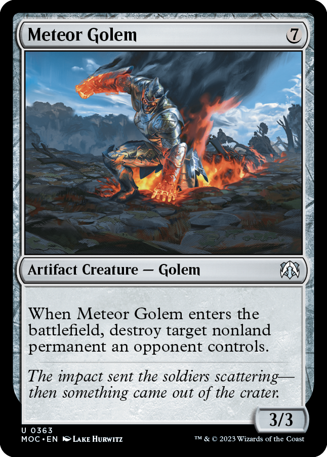 Meteor Golem [March of the Machine Commander] | Mega City Incorporated