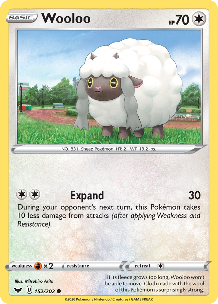 Wooloo (152/202) [Sword & Shield: Base Set] | Mega City Incorporated