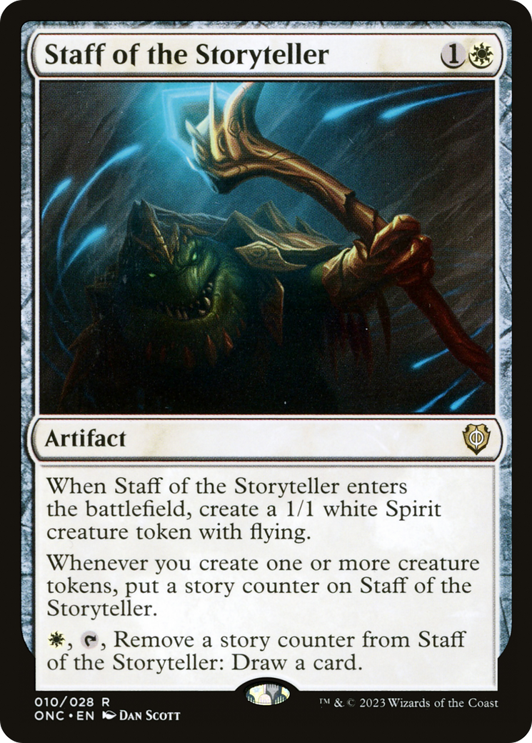 Staff of the Storyteller [Phyrexia: All Will Be One Commander] | Mega City Incorporated