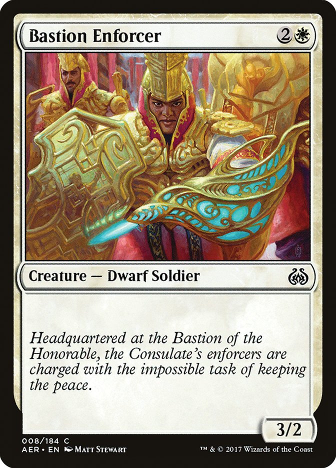 Bastion Enforcer [Aether Revolt] | Mega City Incorporated