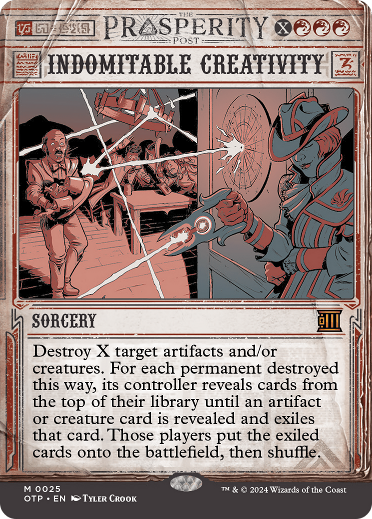 Indomitable Creativity [Outlaws of Thunder Junction: Breaking News] | Mega City Incorporated
