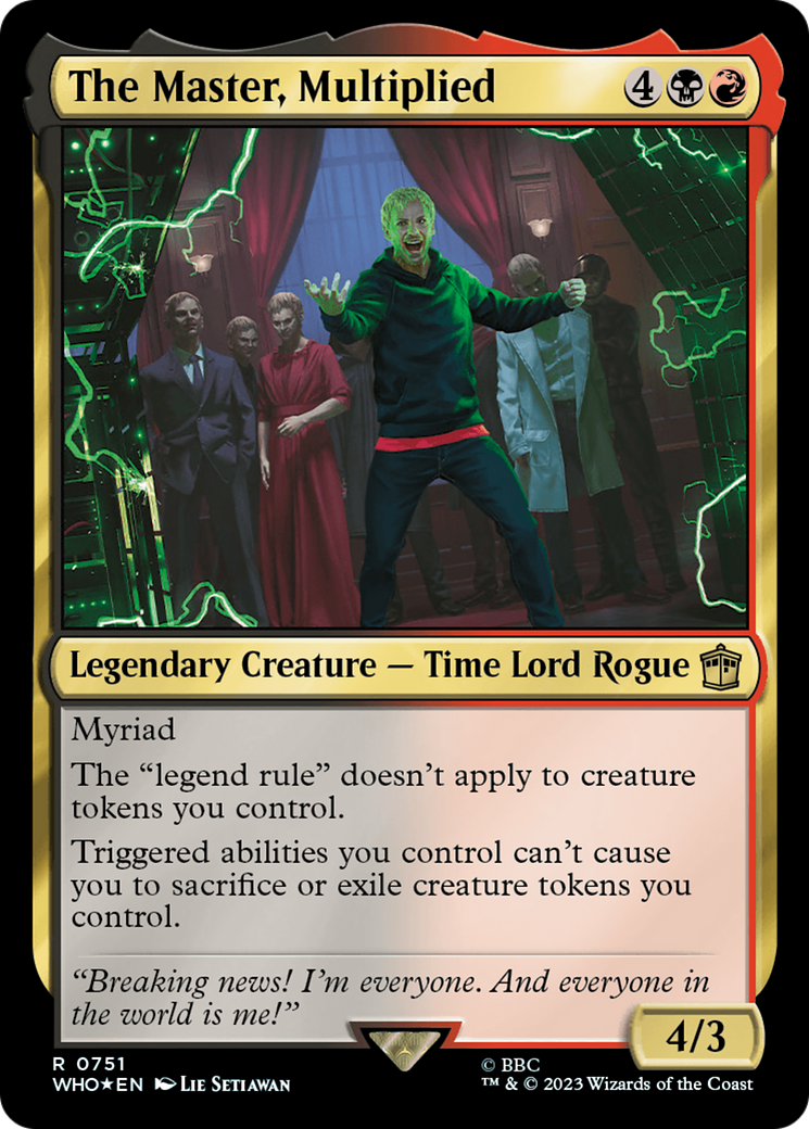 The Master, Multiplied (Surge Foil) [Doctor Who] | Mega City Incorporated