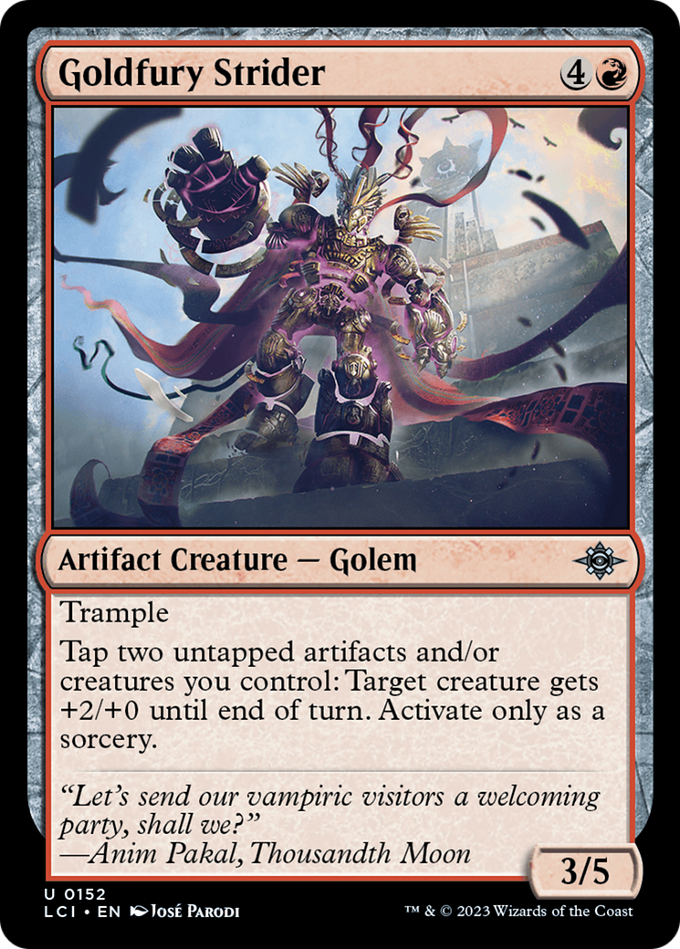 Goldfury Strider [The Lost Caverns of Ixalan] | Mega City Incorporated