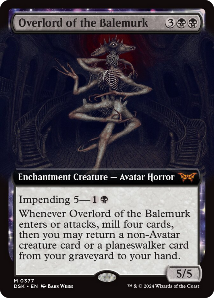 Overlord of the Balemurk (Extended Art) [Duskmourn: House of Horror] | Mega City Incorporated