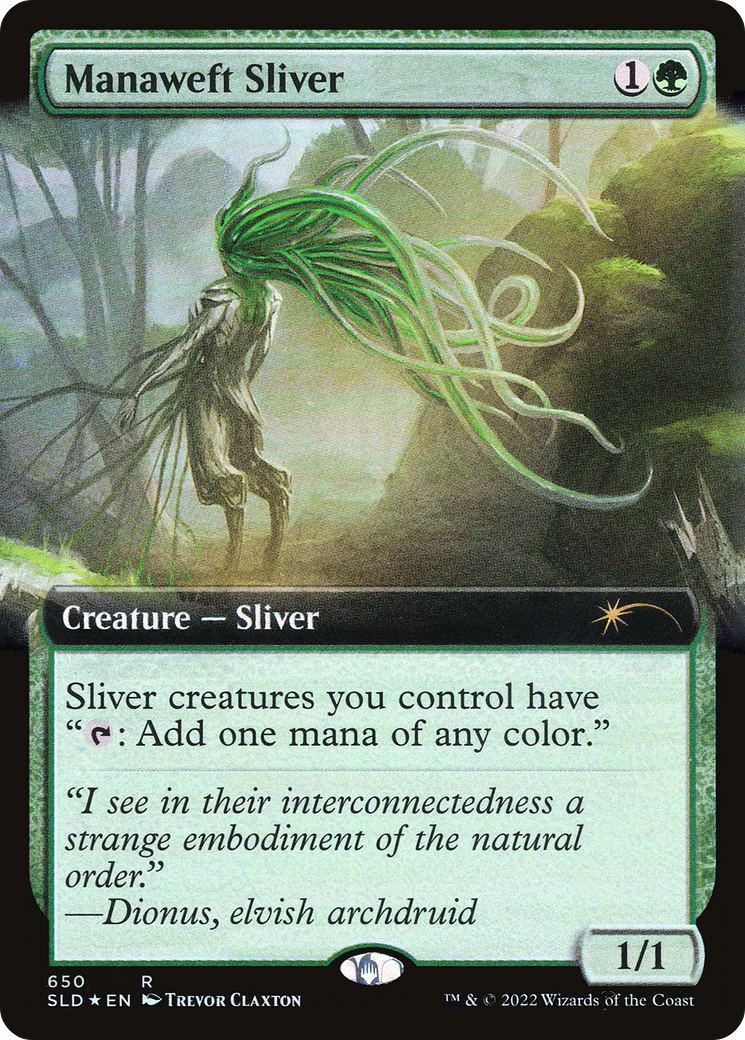 Manaweft Sliver (Extended Art) [Secret Lair Drop Promos] | Mega City Incorporated