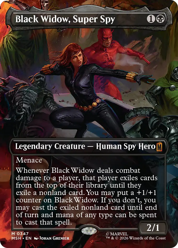 Black Widow, Super Spy (Borderless) (0347) [Marvel Super Heroes] | Mega City Incorporated