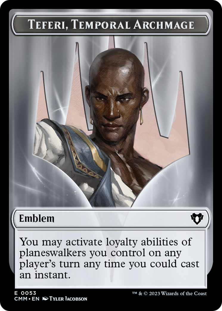 Teferi, Temporal Archmage Emblem [Commander Masters Tokens] | Mega City Incorporated