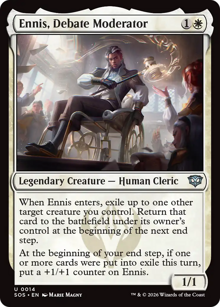 Ennis, Debate Moderator [Secrets of Strixhaven] | Mega City Incorporated