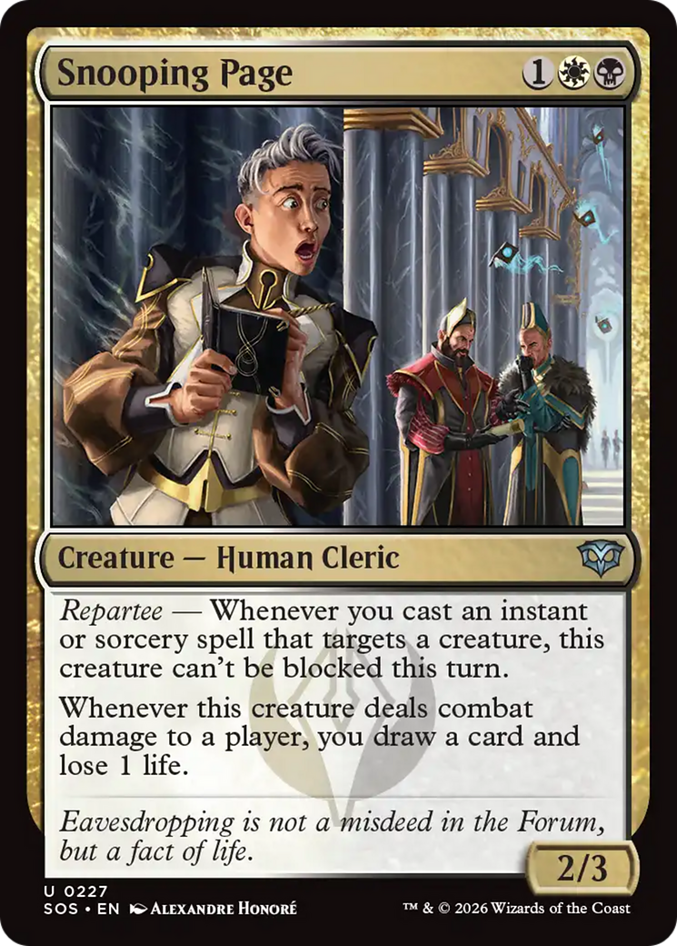 Snooping Page [Secrets of Strixhaven] | Mega City Incorporated