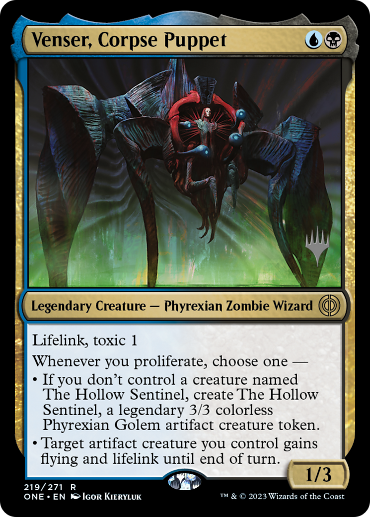Venser, Corpse Puppet (Promo Pack) [Phyrexia: All Will Be One Promos] | Mega City Incorporated