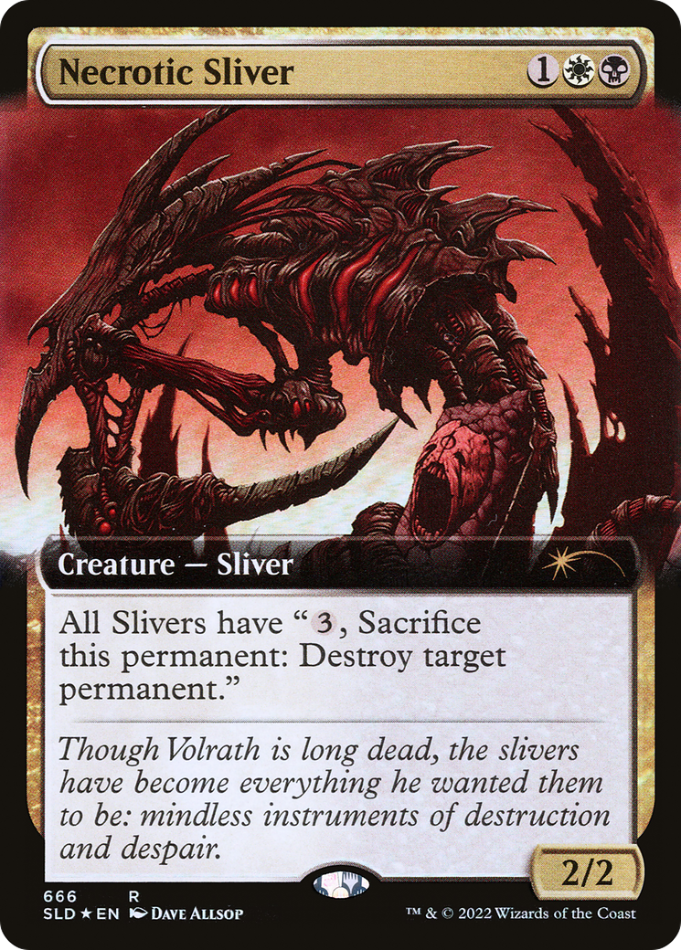 Necrotic Sliver (Extended Art) [Secret Lair Drop Promos] | Mega City Incorporated