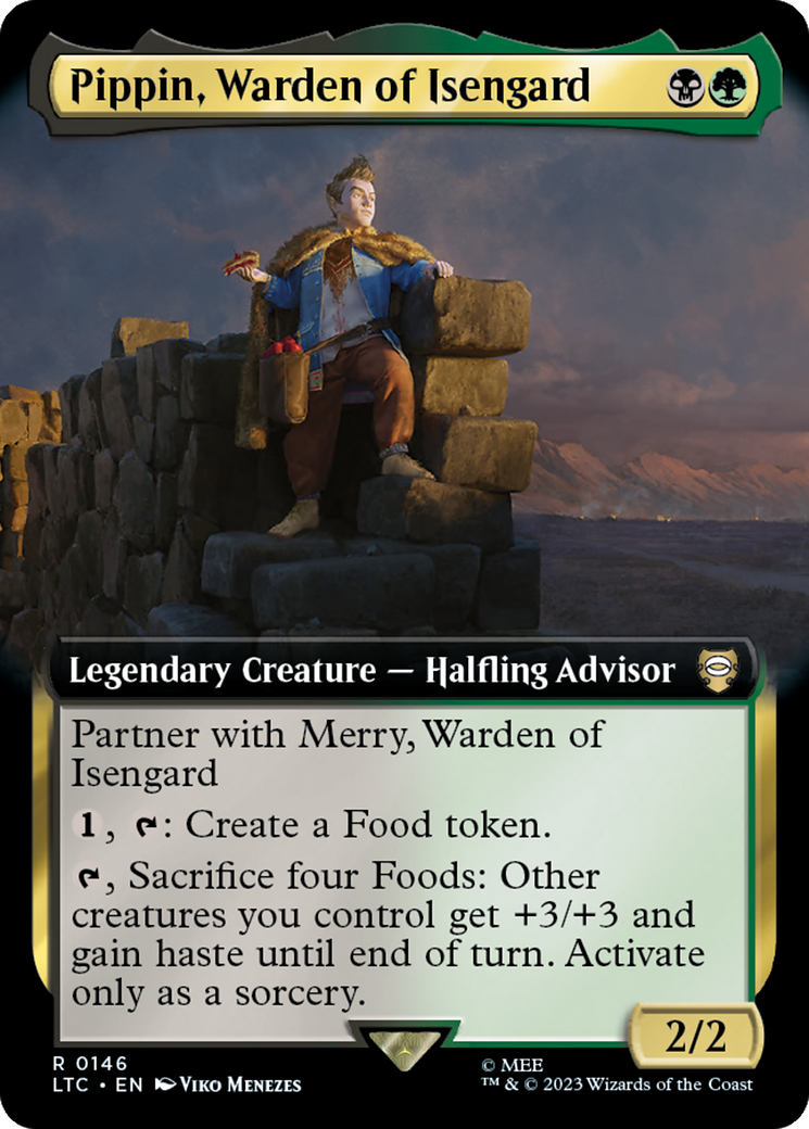 Pippin, Warden of Isengard (Extended Art) [The Lord of the Rings: Tales of Middle-Earth Commander] | Mega City Incorporated