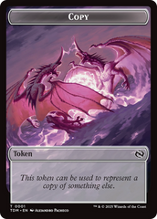 Copy // Dragon (0014) Double-Sided Token [Tarkir: Dragonstorm Commander Tokens] | Mega City Incorporated