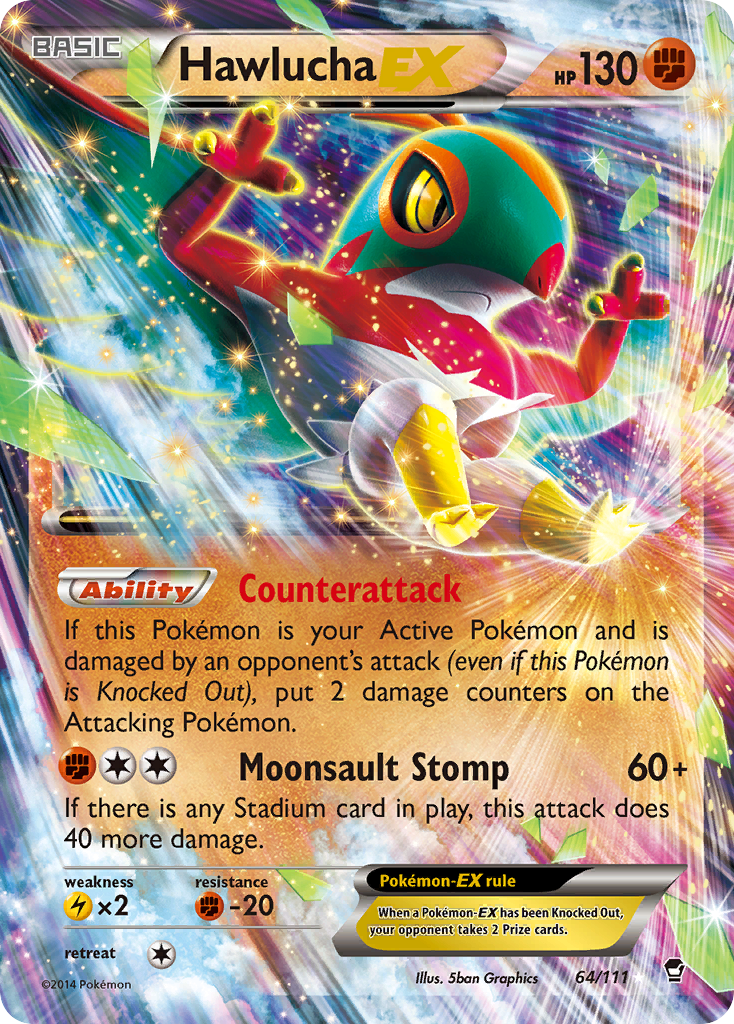 Hawlucha EX (64/111) [XY: Furious Fists] | Mega City Incorporated