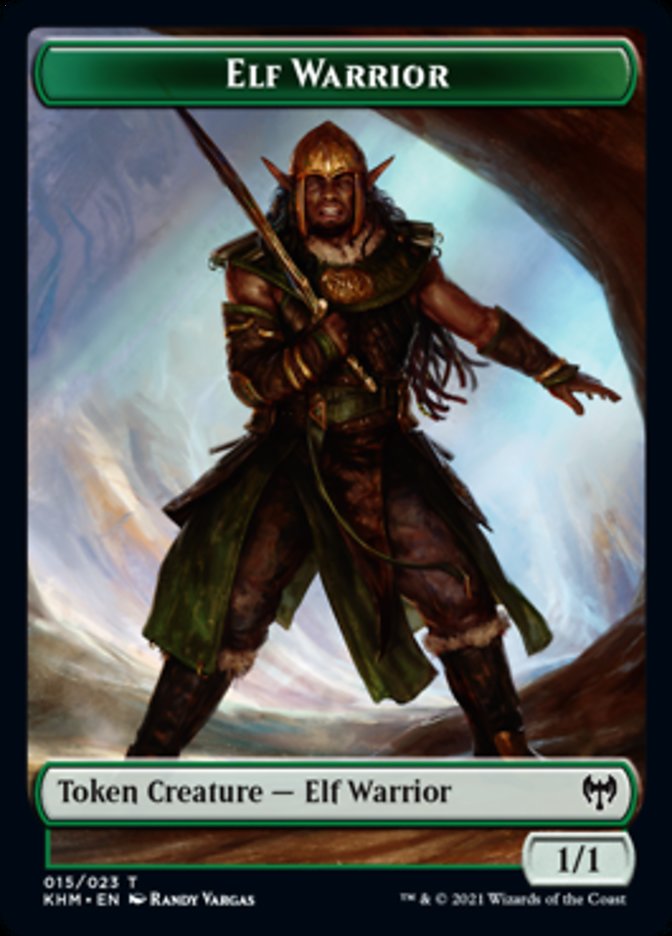 Elf Warrior Token [Kaldheim Tokens] | Mega City Incorporated