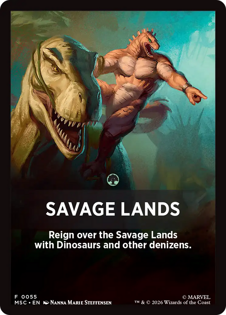 Savage Lands Theme Card [Marvel Super Heroes Commander] | Mega City Incorporated