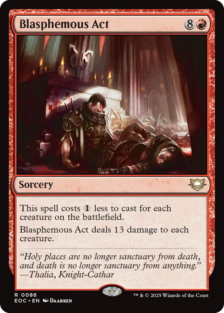 Blasphemous Act [Edge of Eternities Commander] | Mega City Incorporated