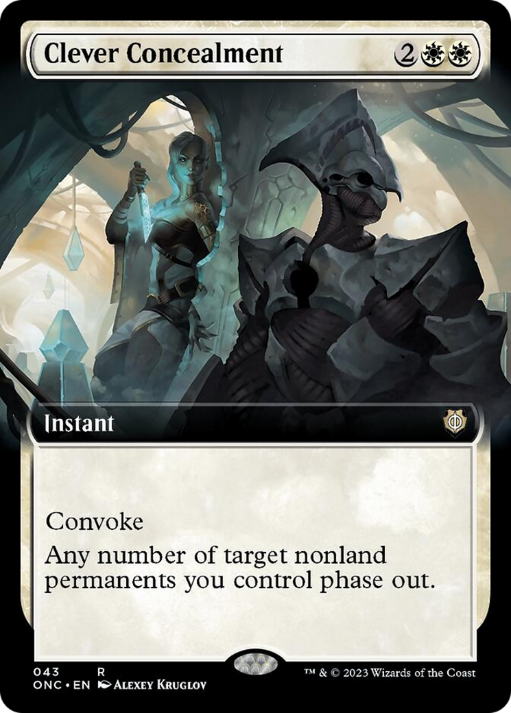 Clever Concealment (Extended Art) [Phyrexia: All Will Be One Commander] | Mega City Incorporated