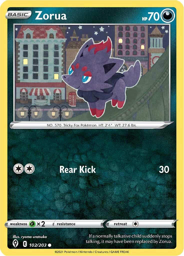 Zorua (102/203) [Sword & Shield: Evolving Skies] | Mega City Incorporated