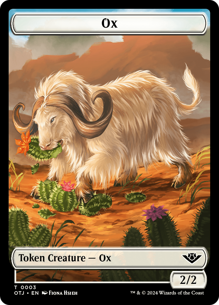 Ox Token [Outlaws of Thunder Junction Tokens] | Mega City Incorporated