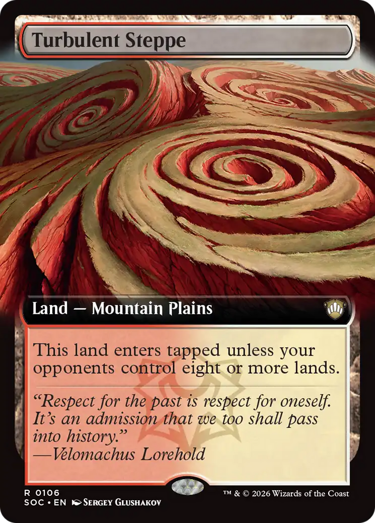 Turbulent Steppe (Extended Art) [Secrets of Strixhaven Commander] | Mega City Incorporated