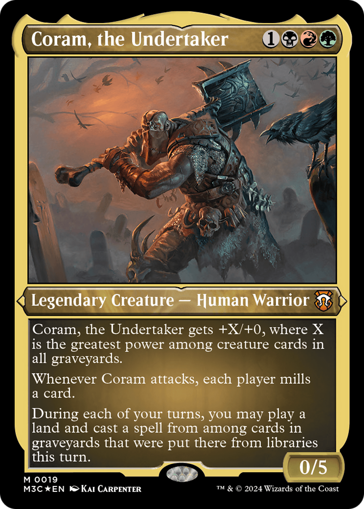 Coram, the Undertaker (Foil Etched) [Modern Horizons 3 Commander] | Mega City Incorporated