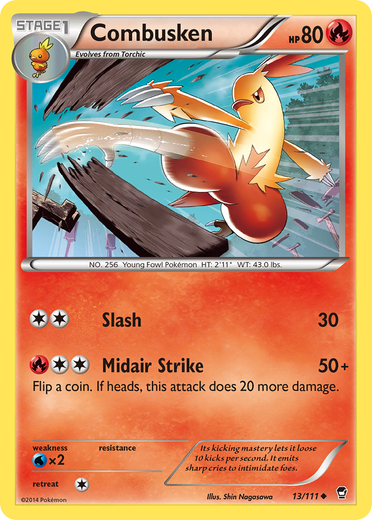 Combusken (13/111) [XY: Furious Fists] | Mega City Incorporated