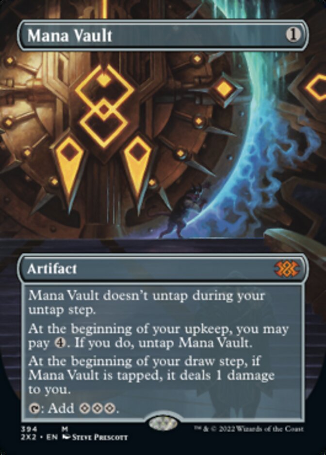 Mana Vault (Borderless Alternate Art) [Double Masters 2022] | Mega City Incorporated