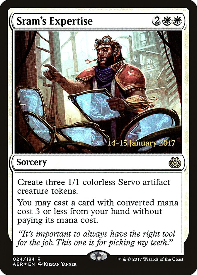 Sram's Expertise [Aether Revolt Prerelease Promos] | Mega City Incorporated