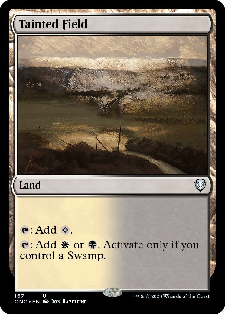 Tainted Field [Phyrexia: All Will Be One Commander] | Mega City Incorporated