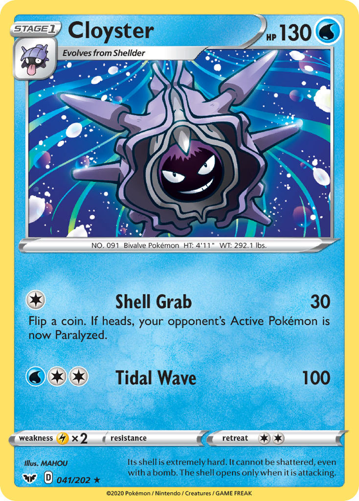 Cloyster (041/202) [Sword & Shield: Base Set] | Mega City Incorporated