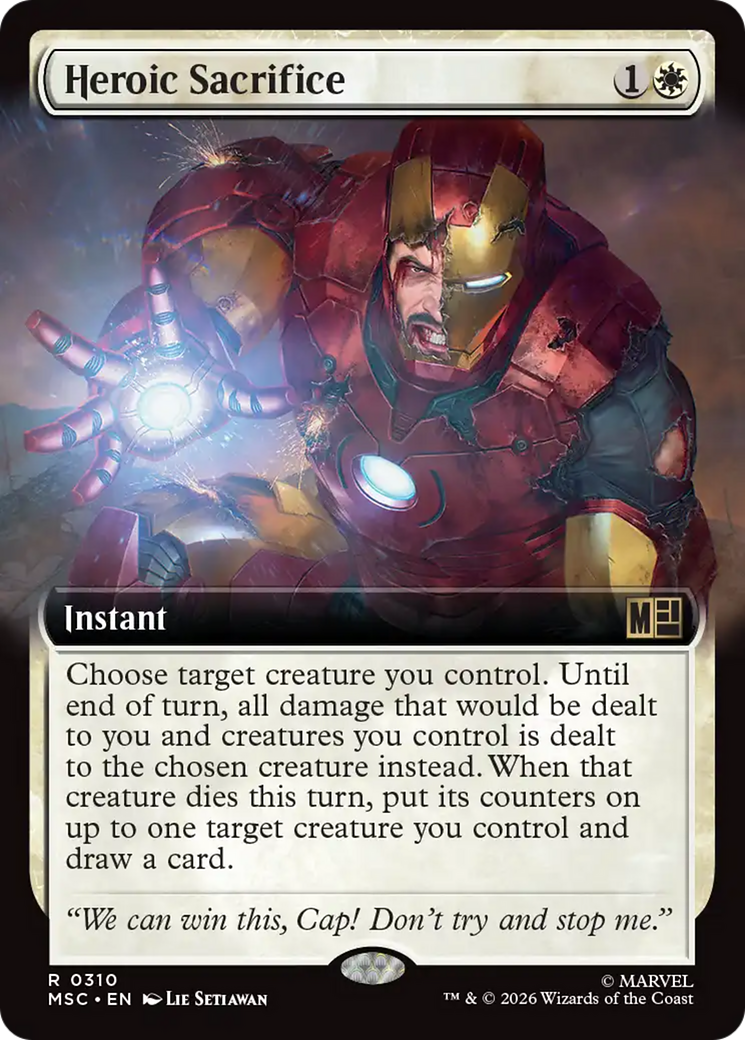 Heroic Sacrifice (Extended Art) [Marvel Super Heroes Commander] | Mega City Incorporated
