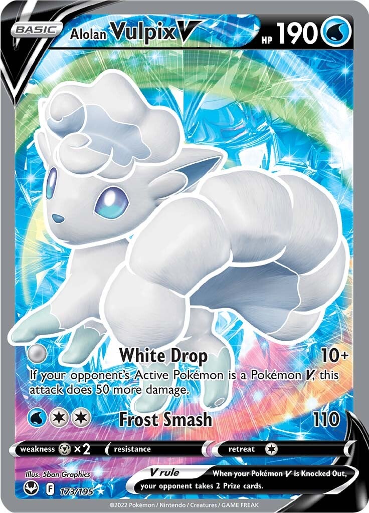 Alolan Vulpix V (173/195) [Sword & Shield: Silver Tempest] | Mega City Incorporated