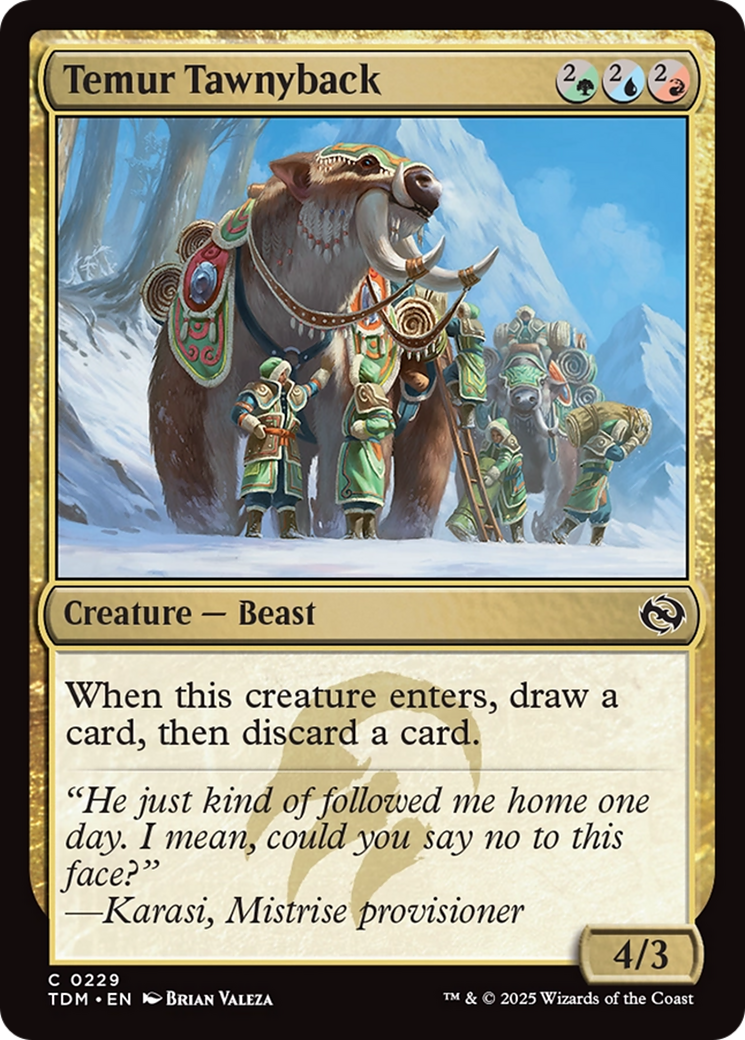 Temur Tawnyback [Tarkir: Dragonstorm] | Mega City Incorporated