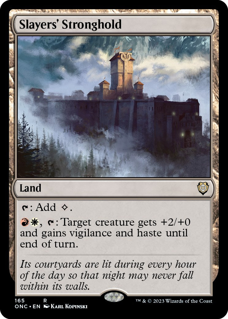 Slayers' Stronghold [Phyrexia: All Will Be One Commander] | Mega City Incorporated