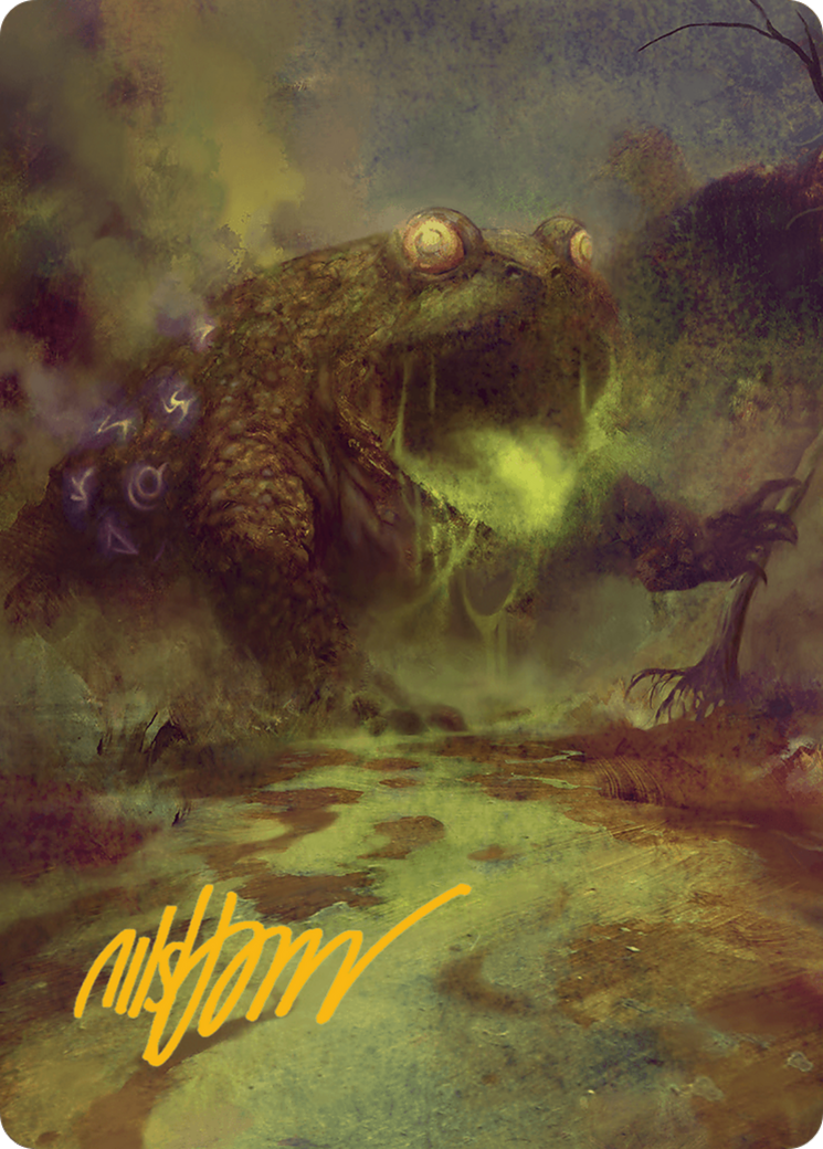 The Gitrog Monster Art Card (Gold-Stamped Signature) [Bloomburrow Art Series] | Mega City Incorporated