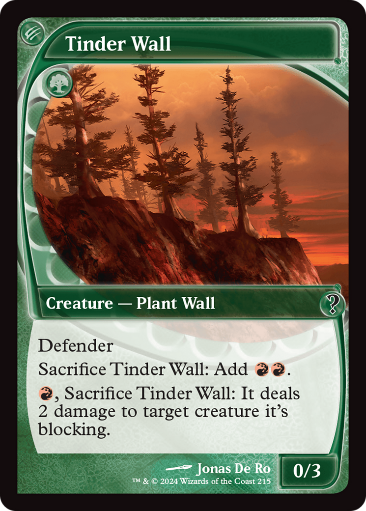 Tinder Wall (Future Sight) [Mystery Booster 2] | Mega City Incorporated